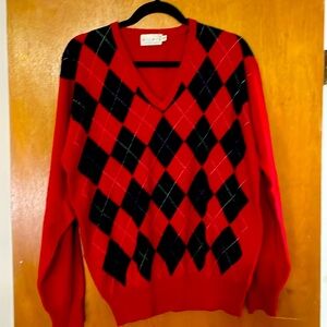 Cashmere Sweater- hardly worn. McHighland’s brand. Argyle pattern